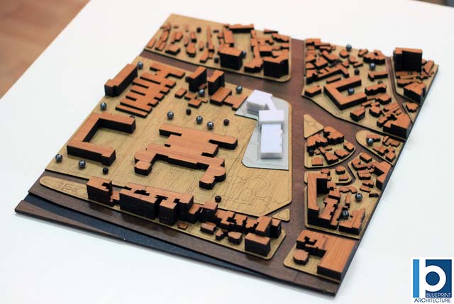 Maquette D'immeuble Miniature 1/800 Ou 1/500 - Non Peinte, Détaillée, Pour Diorama