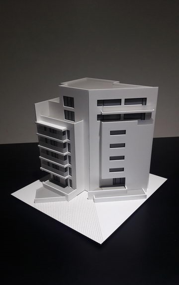 Maquette d’immeuble des bureaux