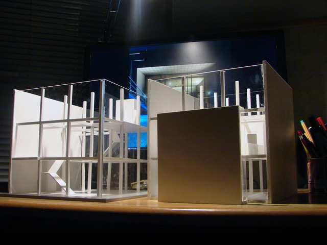 Maquette conceptuelle résidence cubique