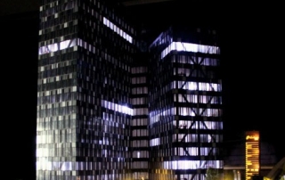 Maquette immeuble bureaux Orhideea Towers