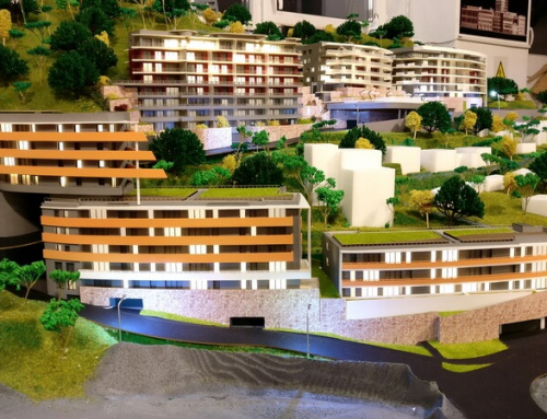 Maquette d’un complexe immobilier à Monaco