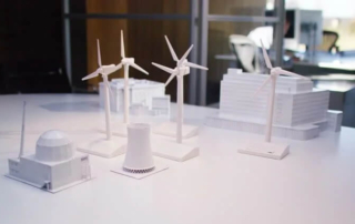 Maquette Installation d'énergie éolienne