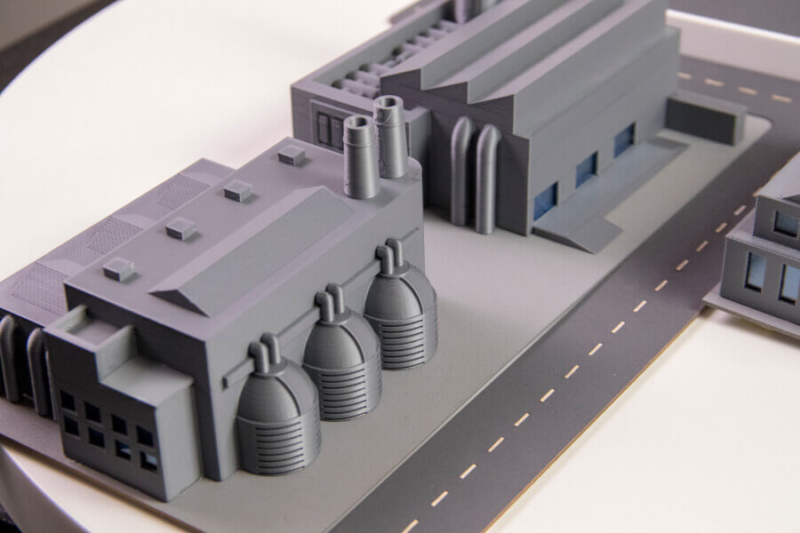Maquette d’usine impression 3D