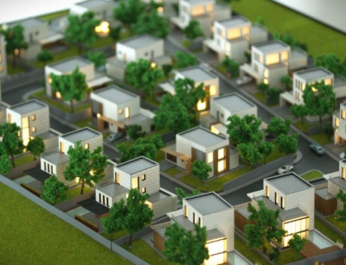 Maquette de projet immobilier