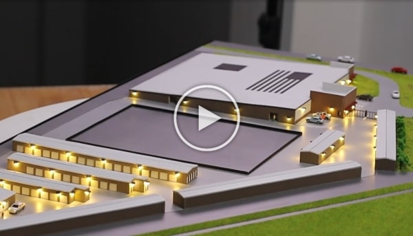 Maquette d'un centre de self-stockage