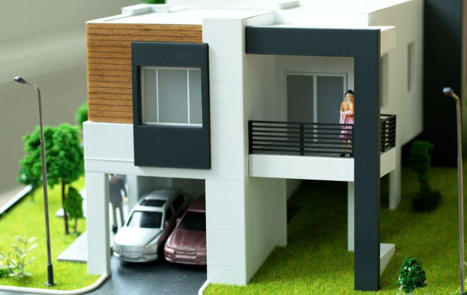 maquette villa contemporaine