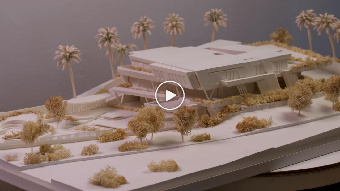 Maquette d'architecture blanche