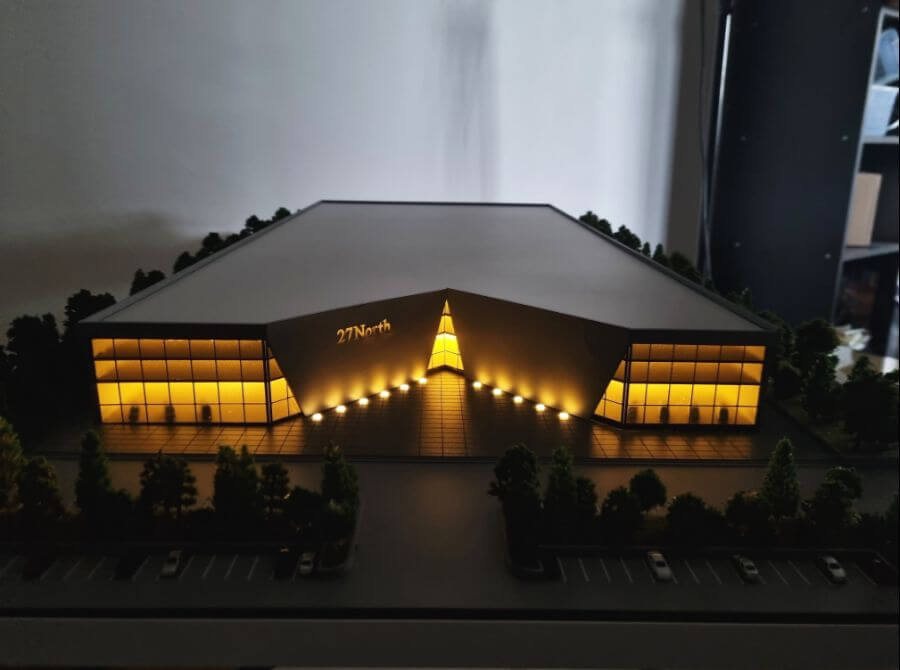 maquette architecture Showroom automobile