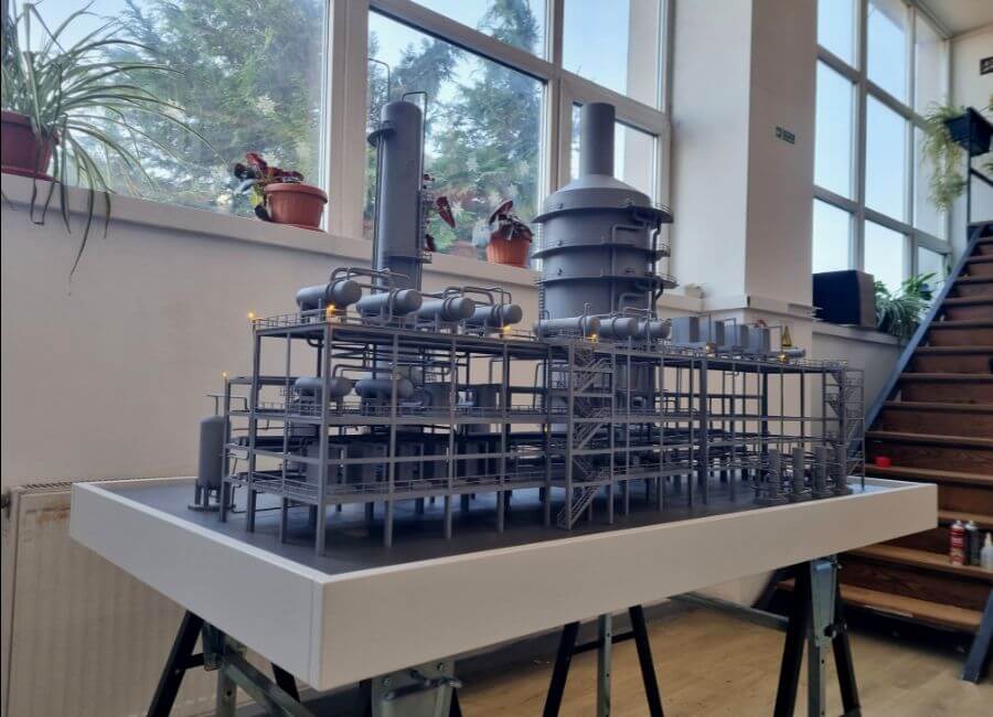 Maquette installation capture de carbone