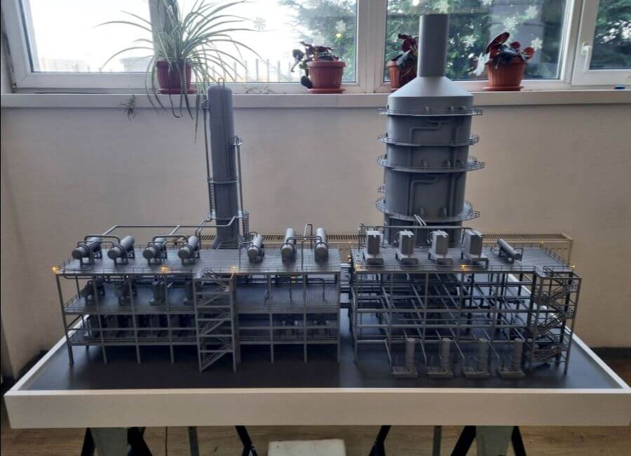 Maquette station de captage de carbone