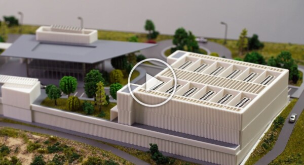 Maquette architecturale d’un centre de données