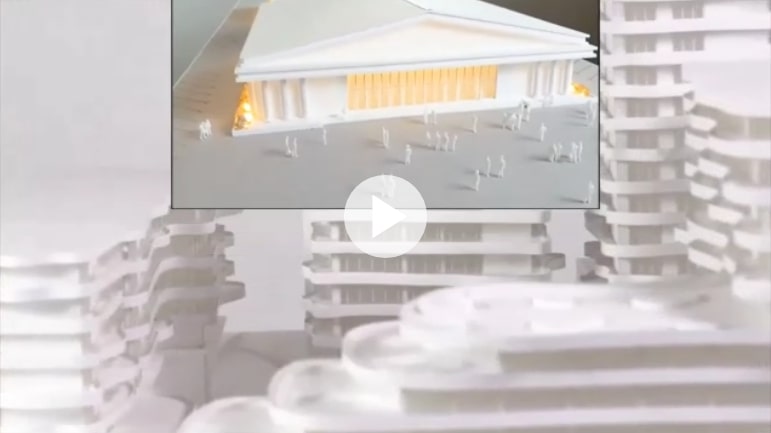 Maquettes architecturales blanches