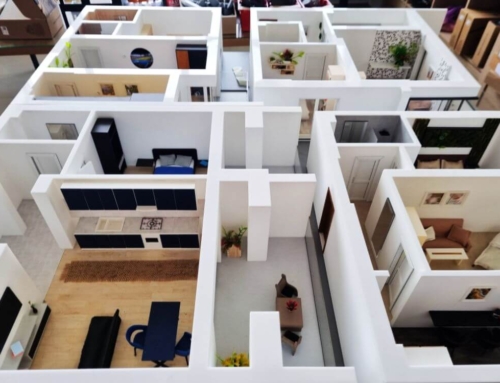 Maquette de plan d’étage d’appartement