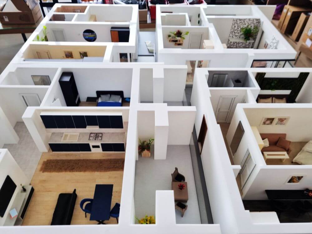 maquette plan d’étage détaillé