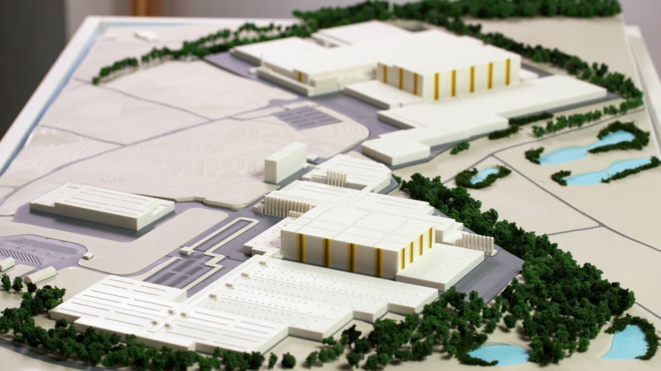 maquette Complexe logistique multifonctionnel