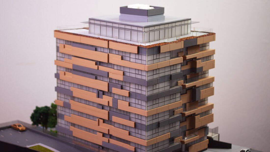 Bâtiment d'habitation moderne