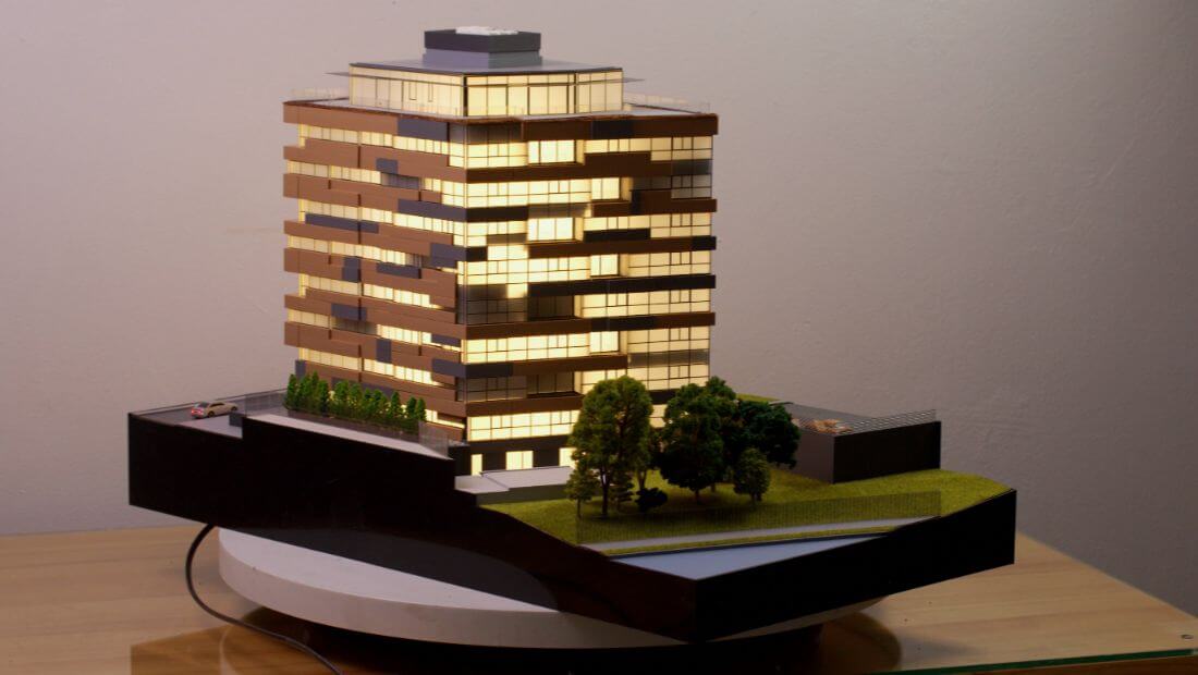maquette Immeuble résidentiel multifamilial