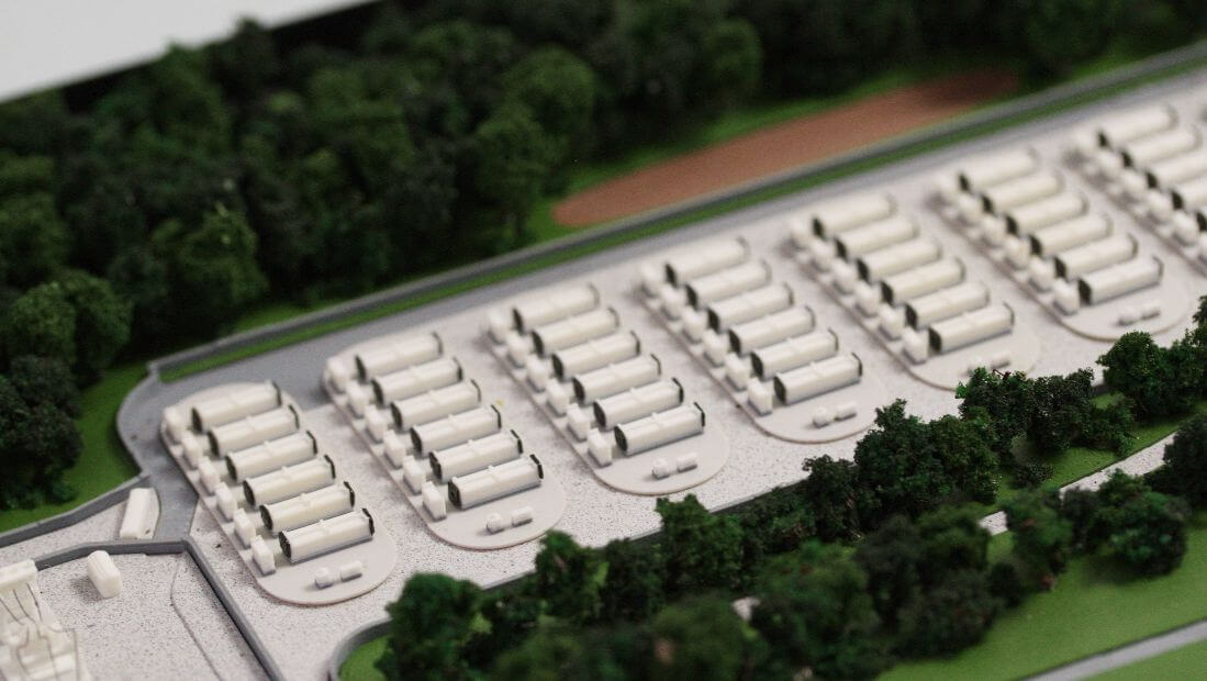 Maquette technique stockage batterie