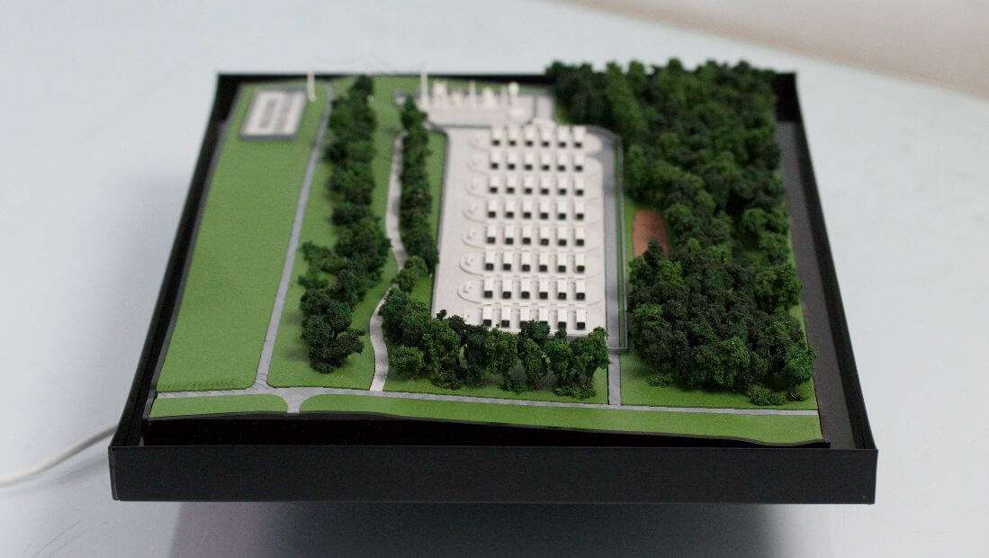 maquette architecturale Système de Stockage par Batterie