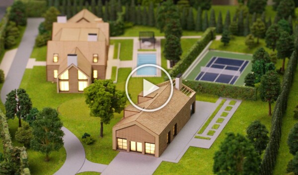 maquette de Villa avec Piscine