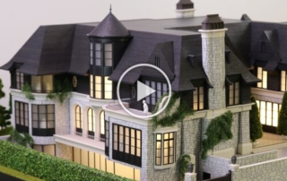 Maison en pierre Maquette d'architecture