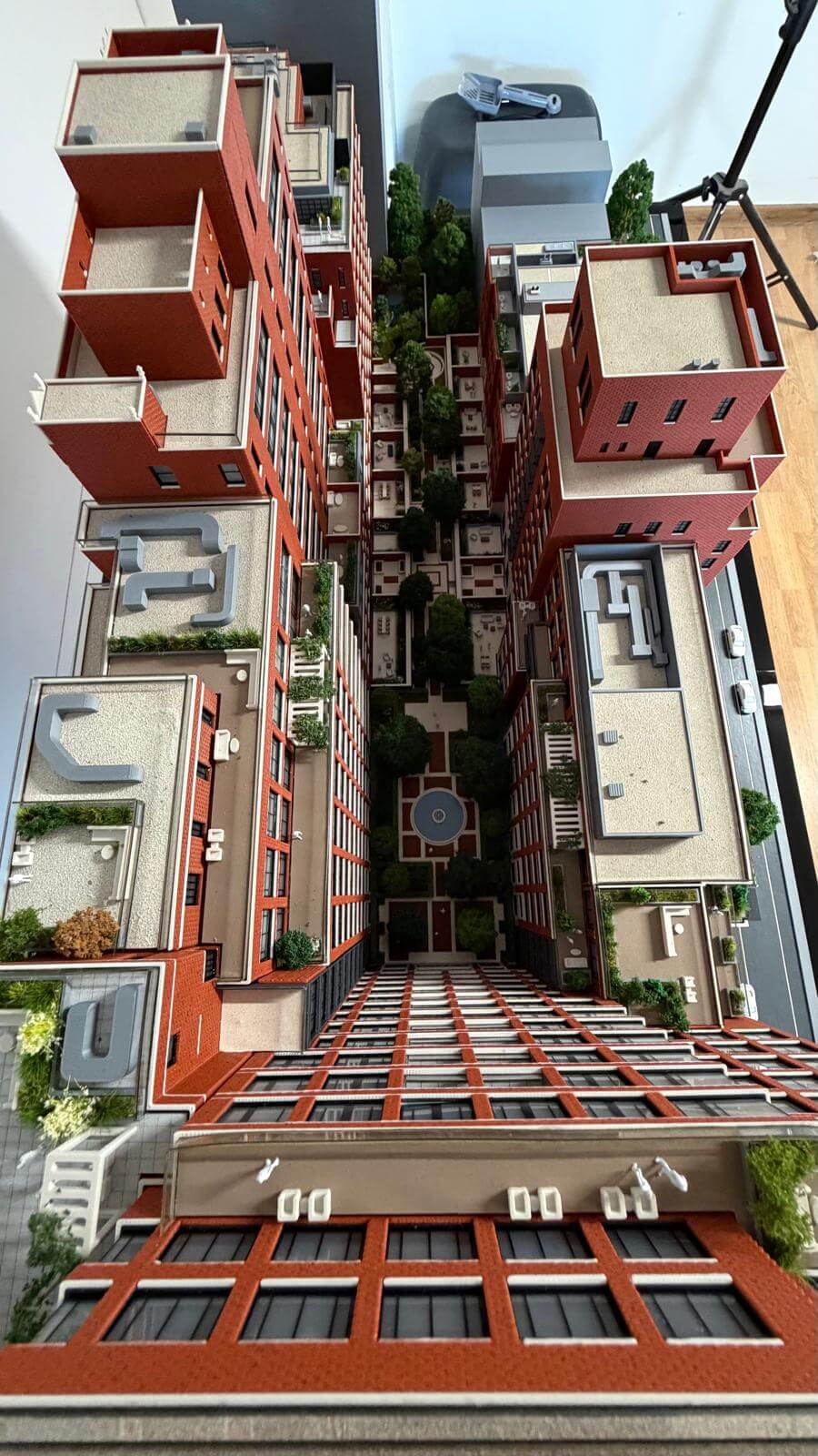 maquette architecture cour interieure