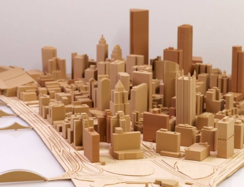 Maquette d’architecture du centre-ville de Pittsburgh