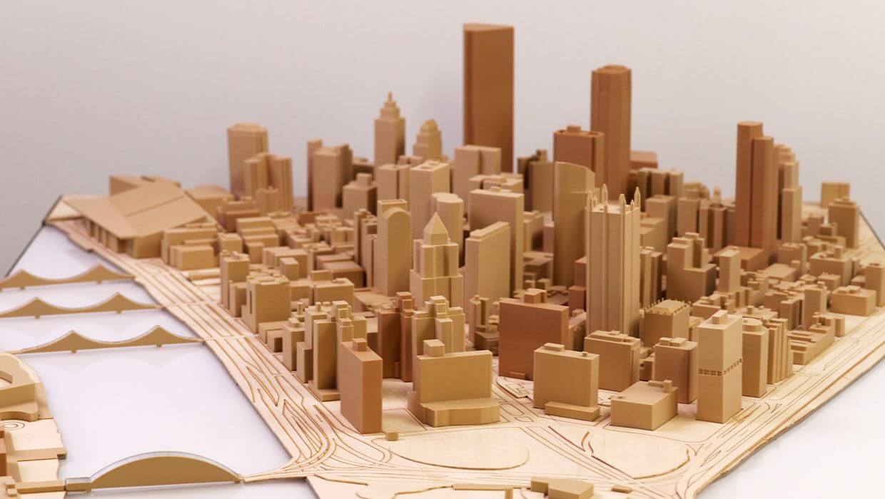 Maquette du centre-ville de Pittsburgh