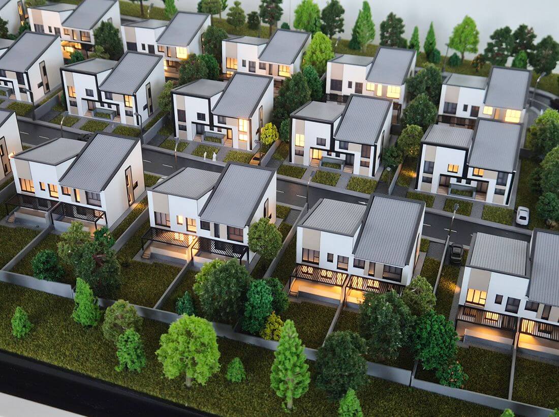 Maquette d'un Quartier Résidentiel
