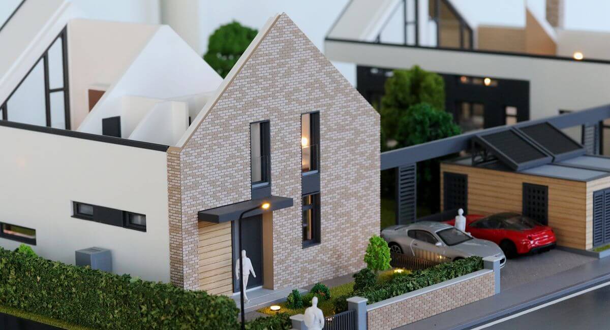 maquette maisons contemporaines