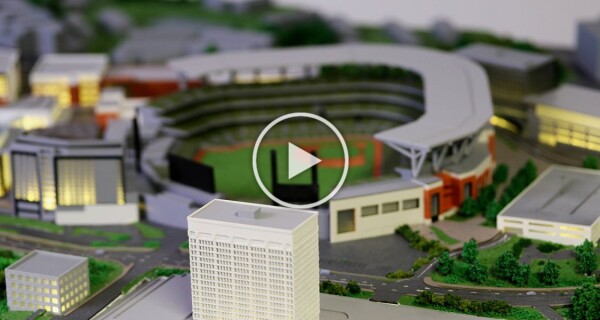 Maquette Architecturale d'un Complexe Sportif