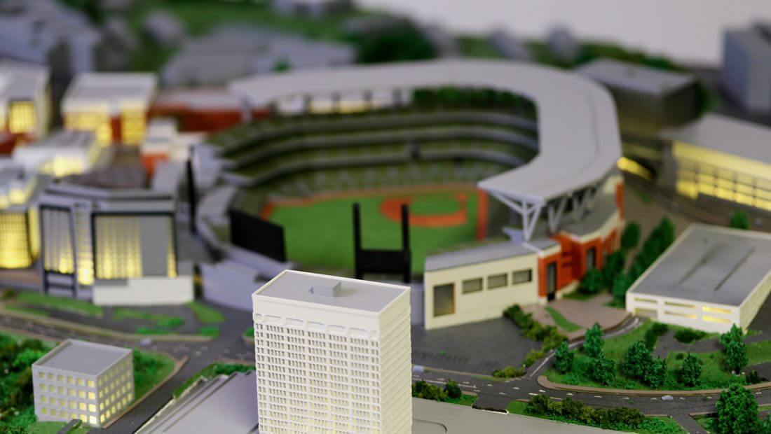Maquette Architecture complexe sportif