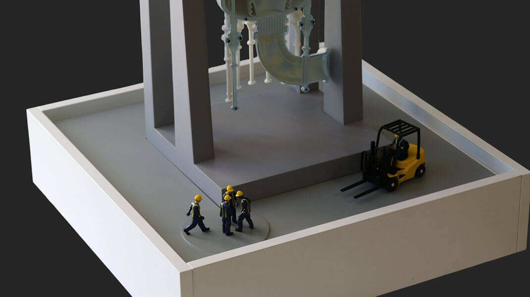 maquette réduit réacteur