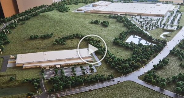 Maquette Architecturale d’un Campus Industriel
