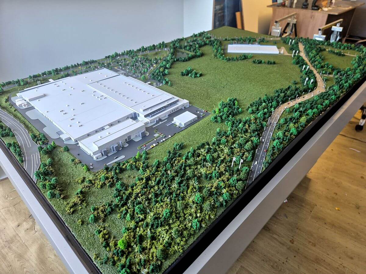 maquette campus industriel moderne
