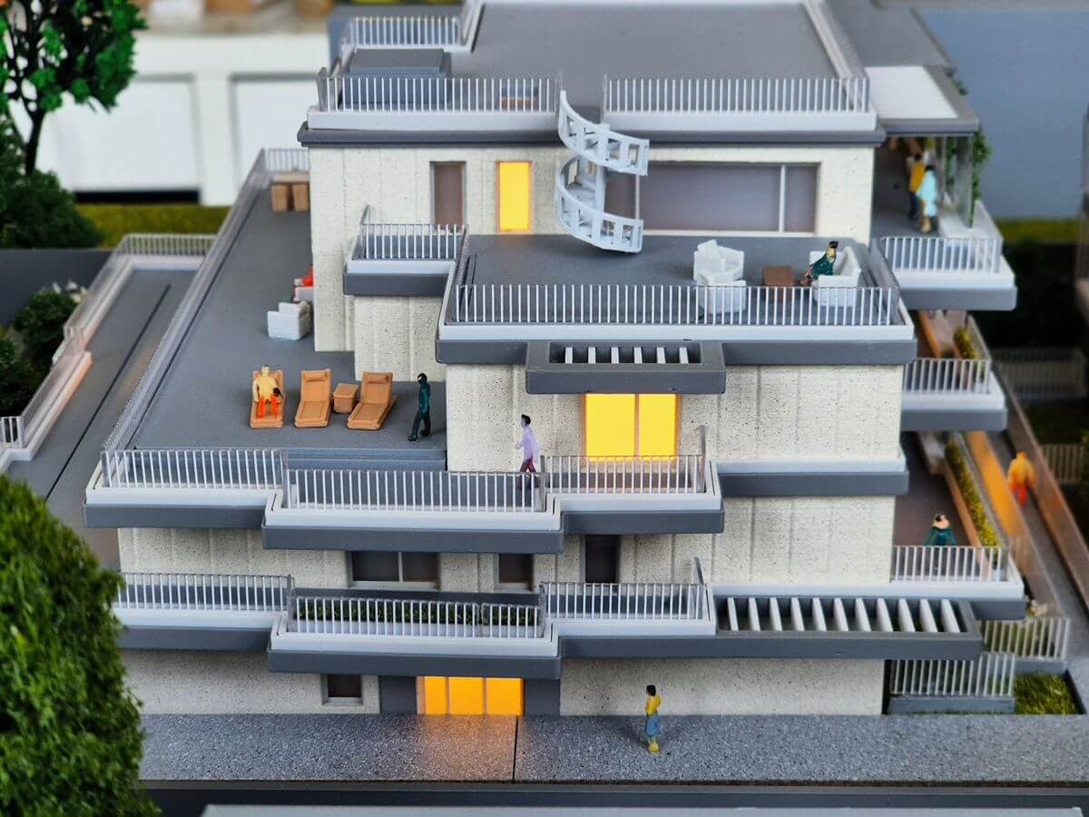 maquette architecture residentielle