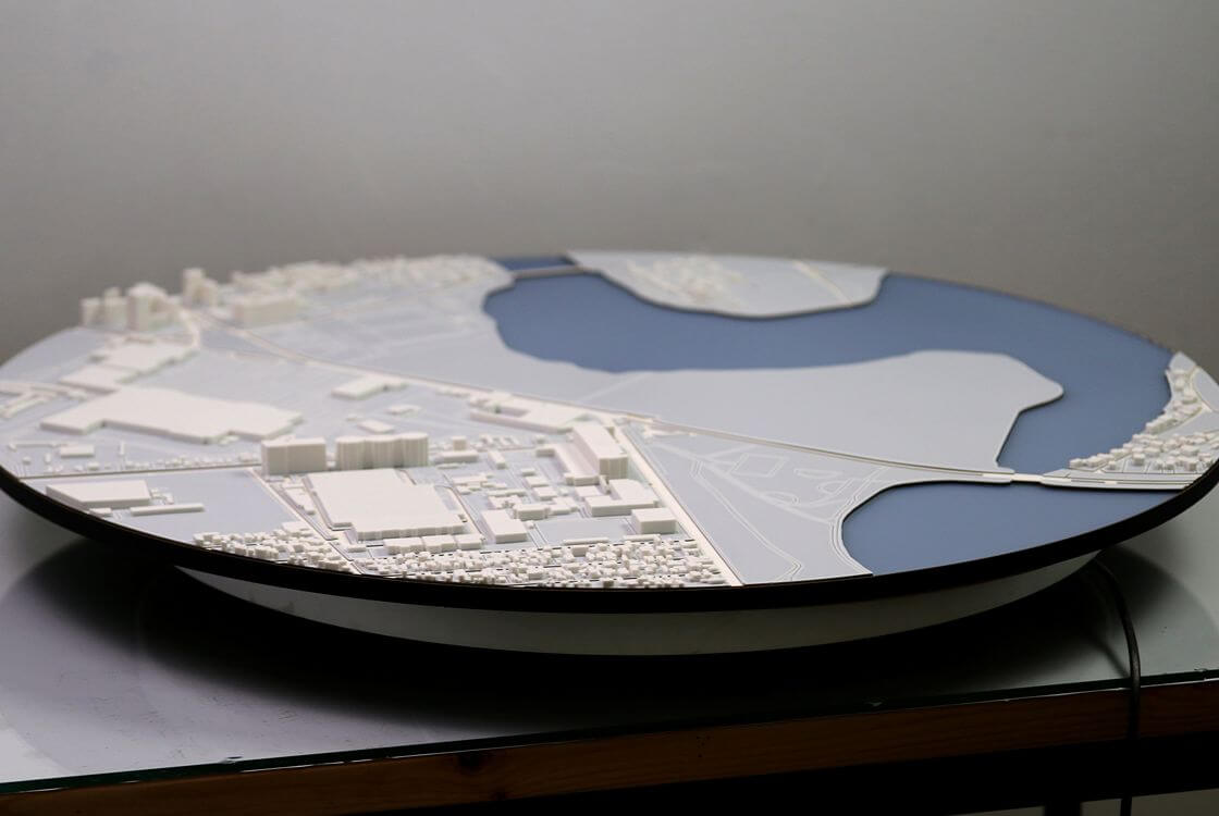 maquette d'architecture infrastructure urbaine